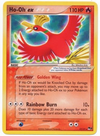 HO OH EX Pop 3 card 17/17 Pokemon card in great conditio…