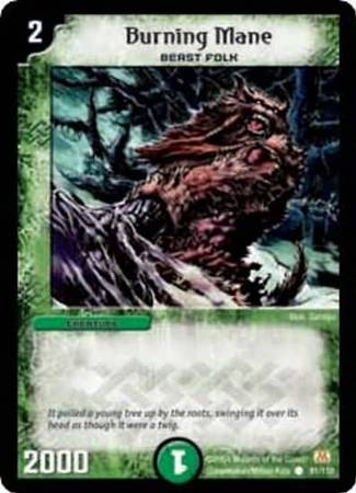 Burning Mane Duelmasters Base Set Singles DM 01 Burning Mane Duelmasters Base Set Singles DM 01