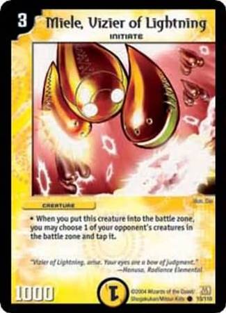 Miele Vizier of Lightning Duelmasters Base Set Singles DM 01 Miele Vizier of Lightning Duelmasters Base Set Singles DM 01
