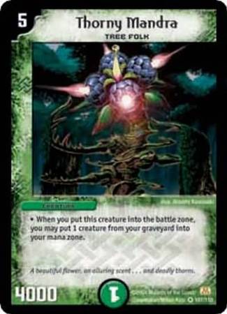 Thorny Mandra Duelmasters Base Set Singles DM 01 Thorny Mandra Duelmasters Base Set Singles DM 01