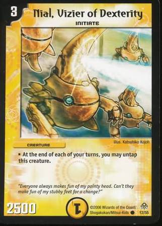Nial Vizier of Dexterity Duelmasters Blastosplosion of Gigantic Rage Singles DM 11 Nial Vizier of Dexterity Duelmasters Blastosplosion of Gigantic Rage Singles DM 11