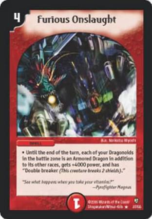 Furious Onslaught Duelmasters Epic Dragons of Hyperchaos Singles DM 08 Furious Onslaught Duelmasters Epic Dragons of Hyperchaos Singles DM 08
