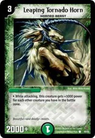 Leaping Tornado Horn Duelmasters Evo Crushinators of Doom Singles DM 02 Leaping Tornado Horn Duelmasters Evo Crushinators of Doom Singles DM 02