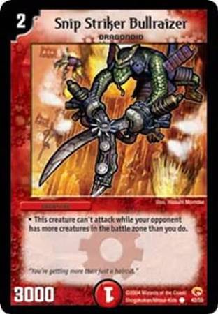 Snip Striker Bullraizer Duelmasters Rampage of the Super Warriors Singles DM 03 Snip Striker Bullraizer Duelmasters Rampage of the Super Warriors Singles DM 03