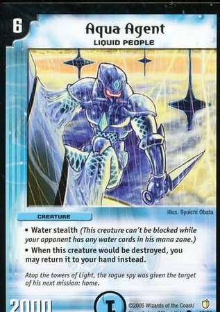 Aqua Agent Duelmasters Thundercharge of Ultra Destruction Singles DM 07 Aqua Agent Duelmasters Thundercharge of Ultra Destruction Singles DM 07