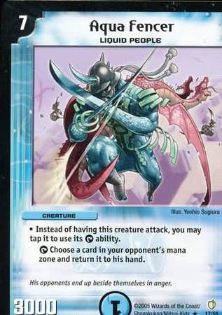 Aqua Fencer Duelmasters Thundercharge of Ultra Destruction Singles DM 07 Aqua Fencer Duelmasters Thundercharge of Ultra Destruction Singles DM 07