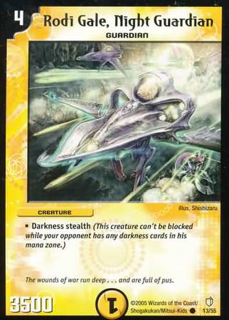 Rodi Gale Night Guardian Duelmasters Thundercharge of Ultra Destruction Singles DM 07 Rodi Gale Night Guardian Duelmasters Thundercharge of Ultra Destruction Singles DM 07