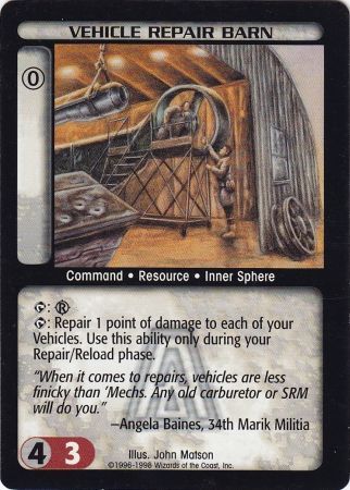 Vehicle Repair Barn Common Battletech Arsenal Singles Vehicle Repair Barn Common Battletech Arsenal Singles