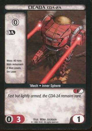 Cicada CDA 2A Common Battletech Limited Edition Singles Cicada CDA 2A Common Battletech Limited Edition Singles