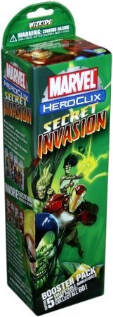 Secret Invasion 5 Figure Booster Pack Marvel Heroclix Heroclix Sealed Product Secret Invasion 5 Figure Booster Pack Marvel Heroclix Heroclix Sealed Product