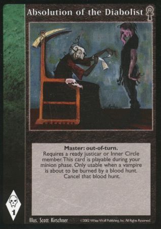Absolution of the Diabolist VTES Camarilla Edition Singes Absolution of the Diabolist VTES Camarilla Edition Singes