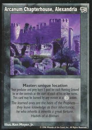 Arcanum Chapterhouse Alexandria VTES Ancient Hearts Singles Arcanum Chapterhouse Alexandria VTES Ancient Hearts Singles
