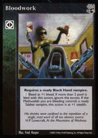 Bloodwork VTES Black Hand Singles Bloodwork VTES Black Hand Singles
