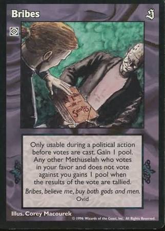 Bribes VTES Sabbat Singles Bribes VTES Sabbat Singles