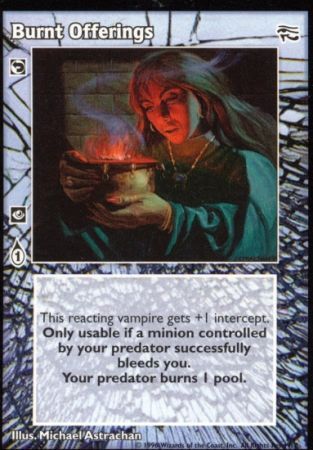 Burnt Offerings VTES Ancient Hearts Singles Burnt Offerings VTES Ancient Hearts Singles
