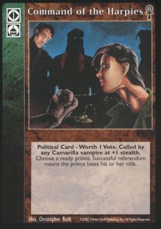 Command of the Harpies VTES Camarilla Edition Singes Command of the Harpies VTES Camarilla Edition Singes