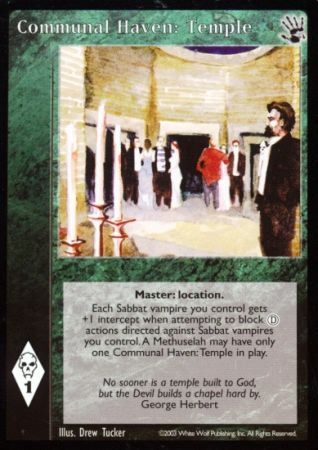 Communal Haven Temple VTES Black Hand Singles Communal Haven Temple VTES Black Hand Singles