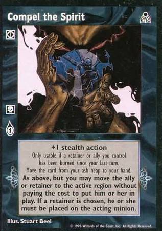 Compel the Spirit VTES Dark Sovereigns Singles Compel the Spirit VTES Dark Sovereigns Singles