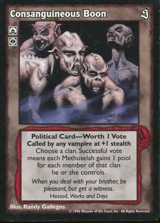 Consanguineous Boon VTES Sabbat Singles Consanguineous Boon VTES Sabbat Singles