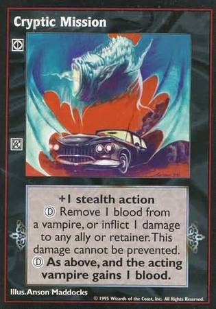 Cryptic Mission VTES Base Set Cryptic Mission VTES Base Set
