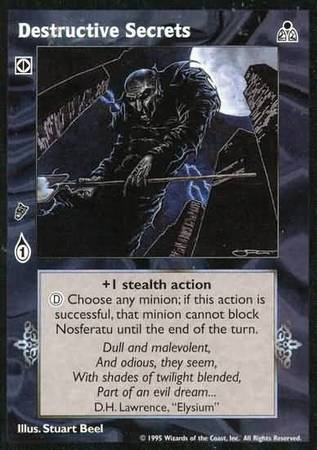 Destructive Secrets VTES Dark Sovereigns Singles Destructive Secrets VTES Dark Sovereigns Singles