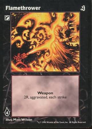 Flamethrower VTES Sabbat Singles Flamethrower VTES Sabbat Singles