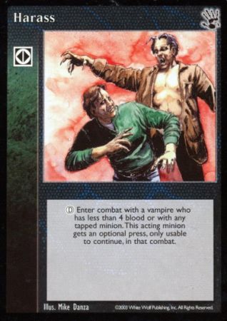 Harass VTES Black Hand Singles Harass VTES Black Hand Singles
