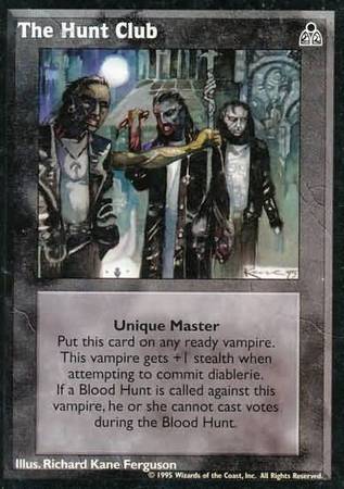 Hunt Club The VTES Dark Sovereigns Singles Hunt Club The VTES Dark Sovereigns Singles