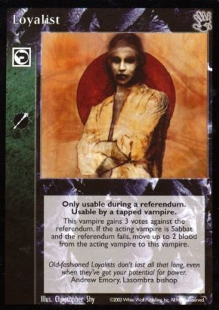 Loyalist VTES Black Hand Singles Loyalist VTES Black Hand Singles