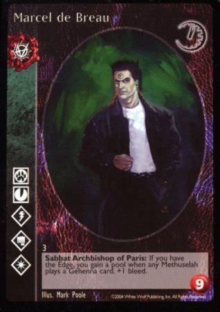 Marcel de Breau VTES Gehenna Singles Marcel de Breau VTES Gehenna Singles