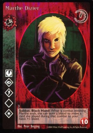 Marthe Dizier VTES Gehenna Singles Marthe Dizier VTES Gehenna Singles