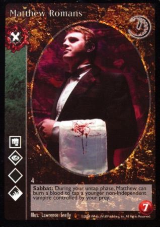 Matthew Romans VTES Gehenna Singles Matthew Romans VTES Gehenna Singles