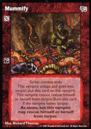 Mummify VTES Ancient Hearts Singles Mummify VTES Ancient Hearts Singles