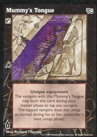 Mummy s Tongue VTES Ancient Hearts Singles Mummy s Tongue VTES Ancient Hearts Singles