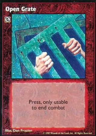 Open Grate VTES Base Set Open Grate VTES Base Set