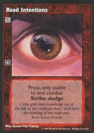 Read Intentions VTES Base Set Read Intentions VTES Base Set