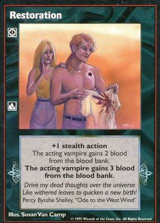 Restoration VTES Base Set Restoration VTES Base Set