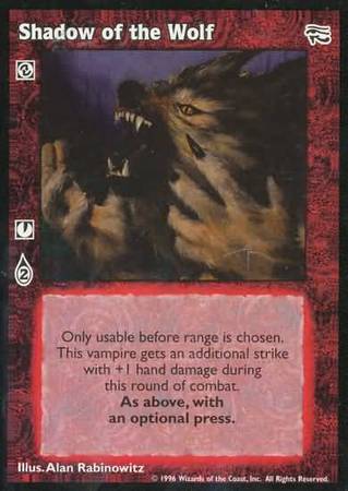 Shadow of the Wolf VTES Ancient Hearts Singles Shadow of the Wolf VTES Ancient Hearts Singles