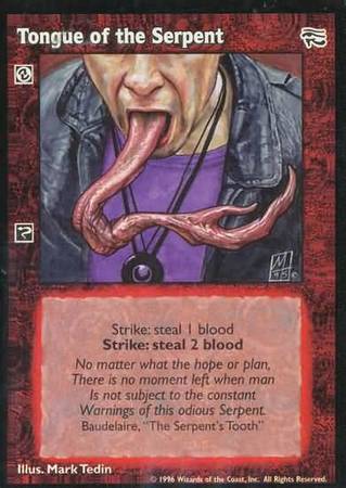 Tongue of the Serpent VTES Ancient Hearts Singles Tongue of the Serpent VTES Ancient Hearts Singles