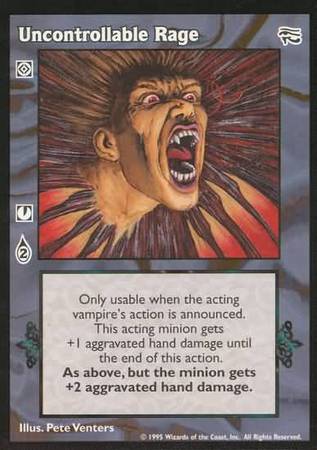 Uncontrollable Rage VTES Ancient Hearts Singles Uncontrollable Rage VTES Ancient Hearts Singles
