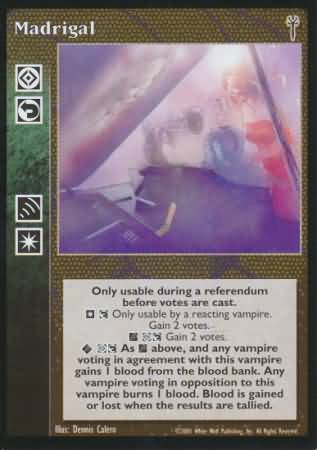 Madrigal VTES Legacies of Blood Singles Madrigal VTES Legacies of Blood Singles