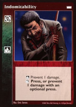 Indomitability VTES Lords of the Night Indomitability VTES Lords of the Night