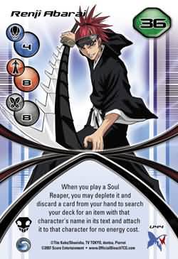 Renji Abarai U44 Uncommon Bleach Soul Society Singles Renji Abarai U44 Uncommon Bleach Soul Society Singles