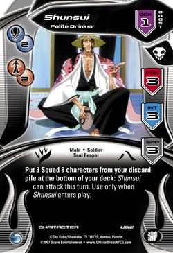 Shunsui Polite Drinker U62 Uncommon Bleach Seireitei Singles Shunsui Polite Drinker U62 Uncommon Bleach Seireitei Singles