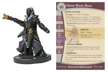 Archfiends Drow Sergeant #50 D&D Dungeons & Dragons Miniatures 