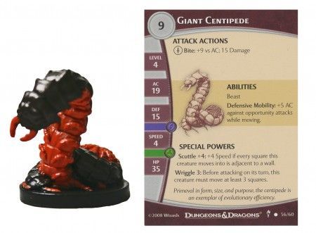 Giant Centipede 56 Dungeons of Dread D D Miniatures Giant Centipede 56 Dungeons of Dread D D Miniatures
