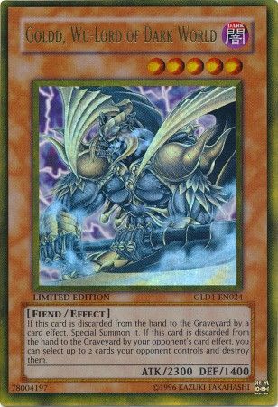 Goldd Wu Lord of Dark World GLD1 EN024 Gold Rare Gold Series 1 2008 GLD1 Goldd Wu Lord of Dark World GLD1 EN024 Gold Rare Gold Series 1 2008 GLD1
