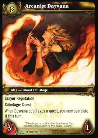 Arcanist Dayvana 198 264 Uncommon WoW Servants of the Betrayer Arcanist Dayvana 198 264 Uncommon WoW Servants of the Betrayer