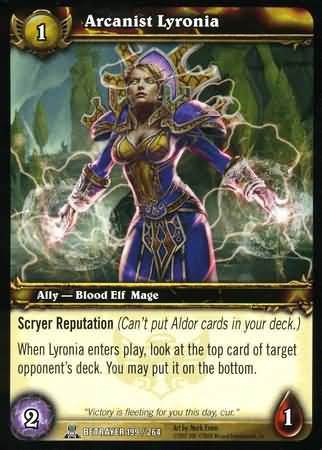 Arcanist Lyronia 199 264 Common WoW Servants of the Betrayer Arcanist Lyronia 199 264 Common WoW Servants of the Betrayer