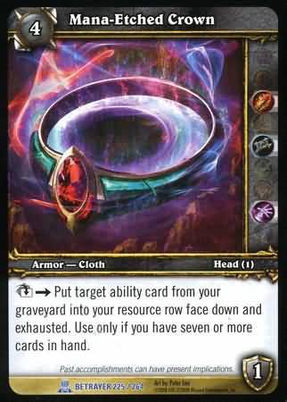 Mana Etched Crown 225 264 Rare WoW Servants of the Betrayer Mana Etched Crown 225 264 Rare WoW Servants of the Betrayer